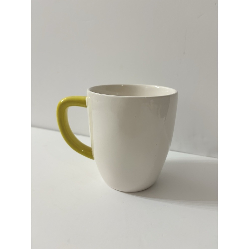 Rae Dunn Dog in Taxi Yellow Handle Mug New Magenta Artisan Yellow Cab New York - Picture 2 of 3